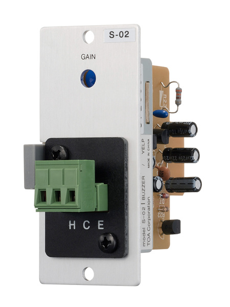 S-02S T SIGNAL GENERATOR MODULE- BUZZER/YELP- REMOVABLE TERMINAL BLOCK